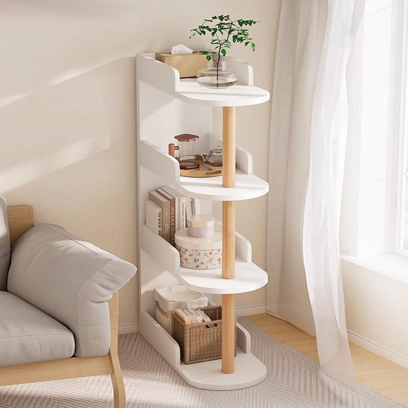 Fohome 4 Tier Bookshelf, Book Shelf Storage Organizer, Freestanding Bookcase, Modern Book Shelf for Bedroom, Living Room and Home Office, Easy to Assemble - Image 1