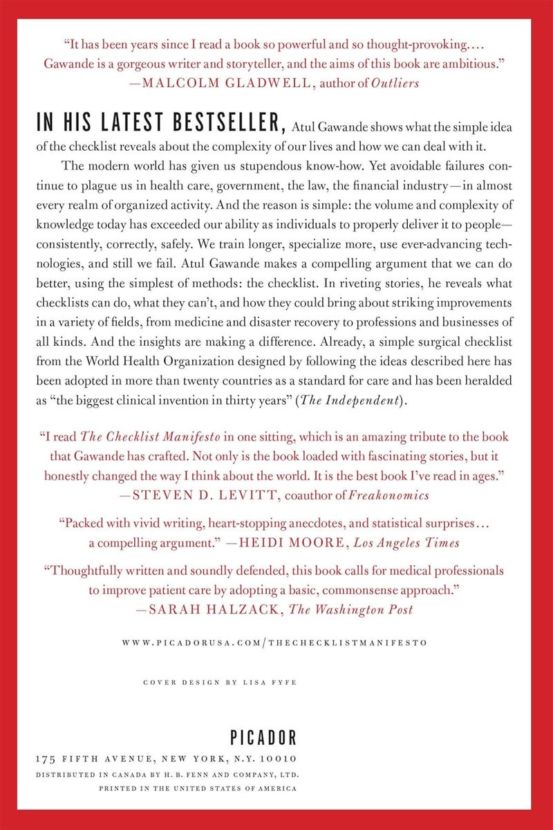 The Checklist Manifesto: How to Get Things Right - Image 2