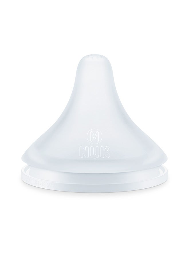 NUK Perfect Match Baby Bottle Teat | From 3 Months | Adapts To Baby | Anti-Colic | Bpa Free | Silicone Teat For Bottles, Medium, Pack Of 2 - Image 2