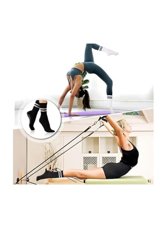 3 Pairs Yoga Socks For Women，Non Slip Socks Pilates Socks For Yoga,Pilates， Ballet, Dance, Workout - Image 5