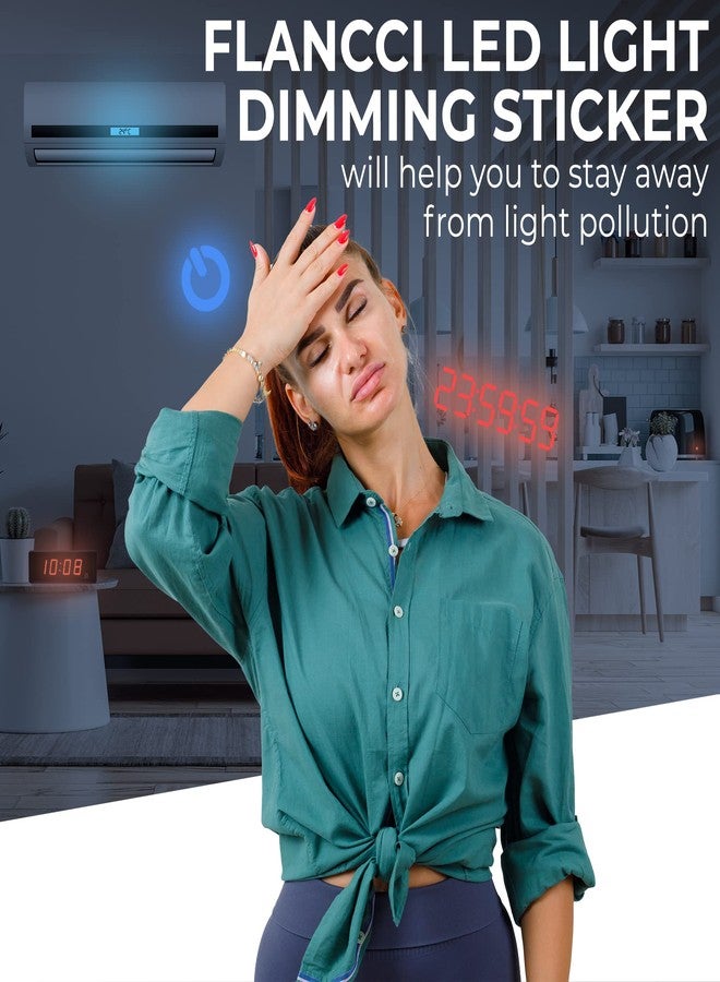 FLANCCI LED Light Blocking Stickers, Light Dimming LED Filters, (2 Sheets) Dimming Sheets for Routers, LED Covers Blackout, Dimming 50% ~ 80% of LED Lights… (2) - Image 4
