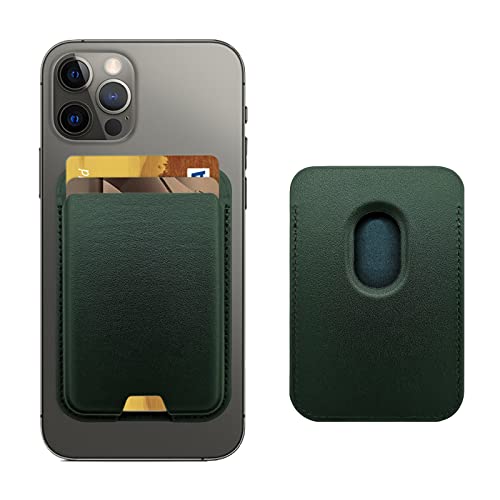 iLodn Magnetic Wallet Compatible with MagSafe for iPhone 17 16 15 14 13 12 Pro Max Air Plus Model Mag 3 Safe Card Holder Stick on Accessories for Cell Phone Case Forest - Image 1