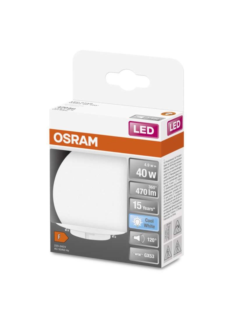 OSRAM OSRAM LED Star GX53 / LED-Reflector with GX53-socket/Not Dimmable / 40 Watt / 100° beam angle/Coolwhite - 4000 Kelvin/Pack of 1 - Image 3