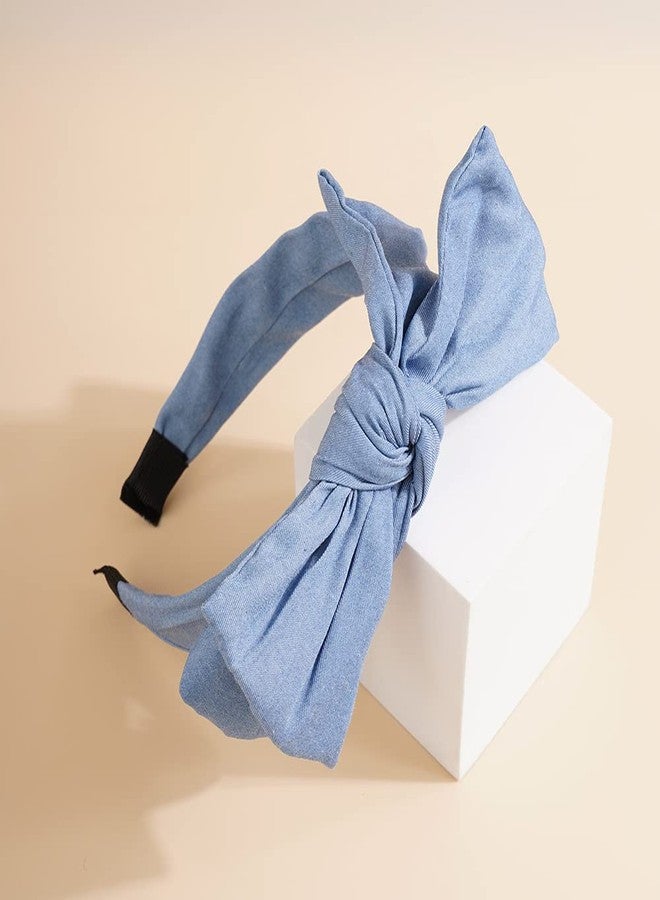 Wiwpar Knotted Headbands for Women Cute Bow Headband Hair Bands Hair Hoop Bow Hair Accessories for Women Girls (Style 2) - Image 5