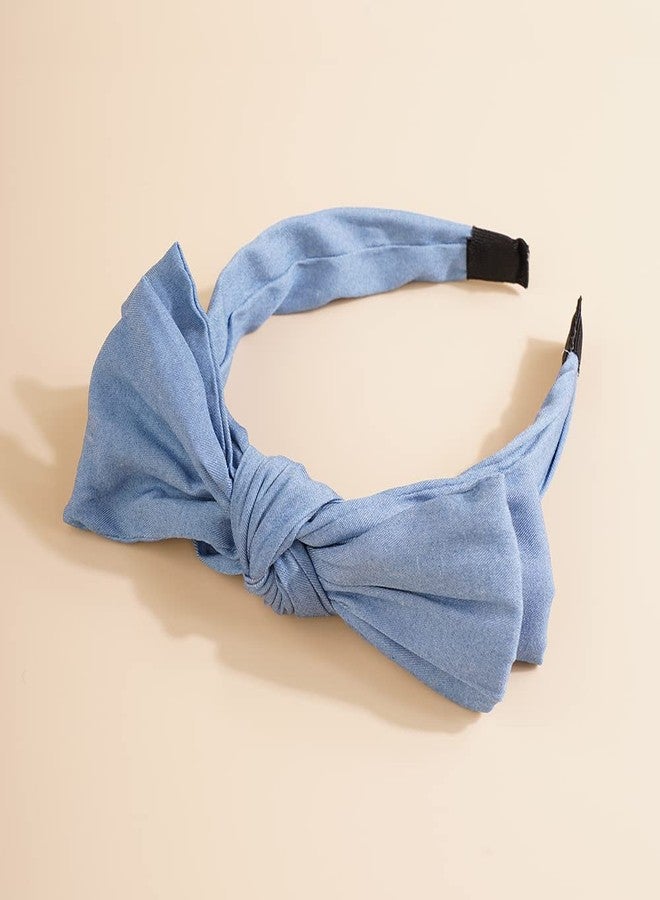 Wiwpar Knotted Headbands for Women Cute Bow Headband Hair Bands Hair Hoop Bow Hair Accessories for Women Girls (Style 2) - Image 3