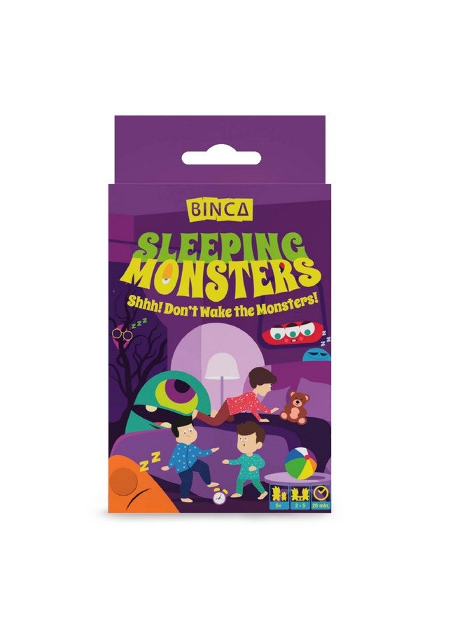 بينكا لعبة ورق بينكا - الوحوش النائمة، لعبة استراتيجية وتشويقية ذكية للأطفال والمراهقين والبالغين، ممتعة لأمسية اللعب العائلية، هدايا تعليمية وسفرية للأعمار من 5 سنوات فما فوق، من 2 إلى 5 لاعبين - Image 1