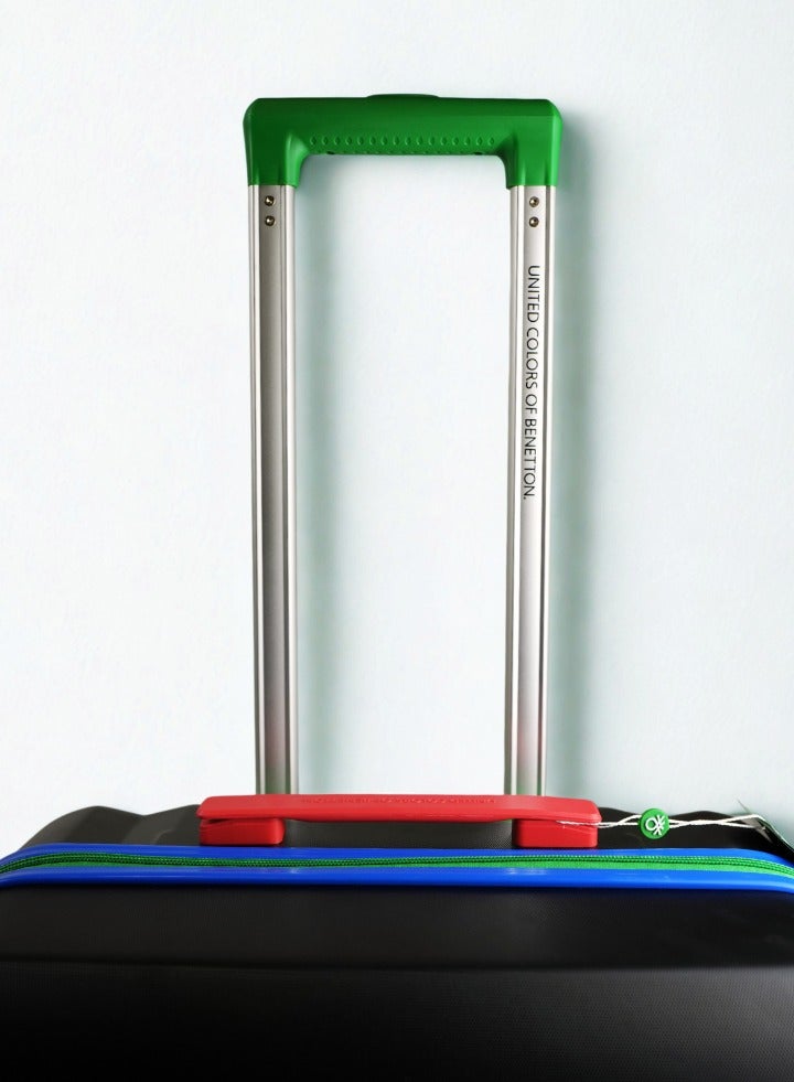 BNTA-203X 20 Inch- Cabin Luggage with TSA Lock| Material- Acrylonitrile Butadiene Styrene| Adjustable Trolley Handle | Smooth Dual Wheels 360degree rotate| BLACK