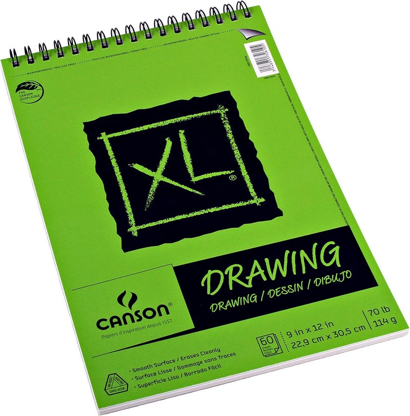 Canson XL Series Drawing 9 x 12 Green - Image 2