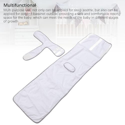 Sunisfa Cotton Fixed Swaddle Blanket for Sleep, Multifunctional, Soothe, Anti Rolling Over Belly Band, Detachable, Suitable for Baby, Ideal for Cot and Bassinet Outside - Image 3