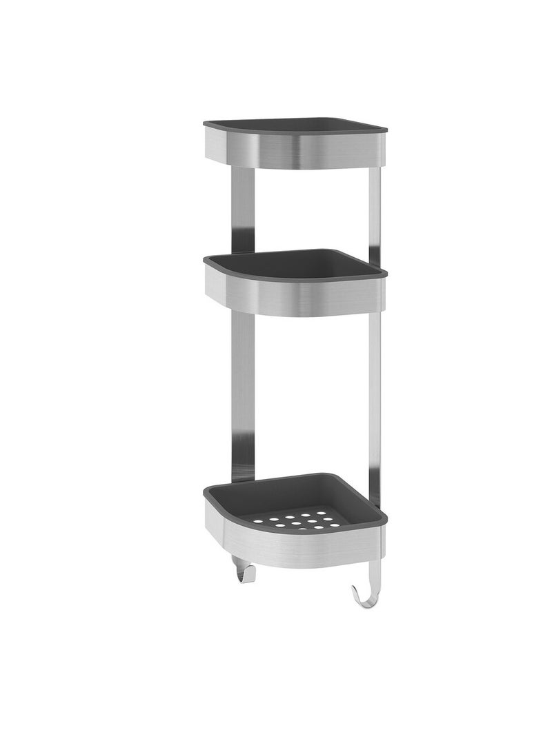 وحدة رف جداري زاوية، ستنلس ستيل 19x58 سم - Image 3