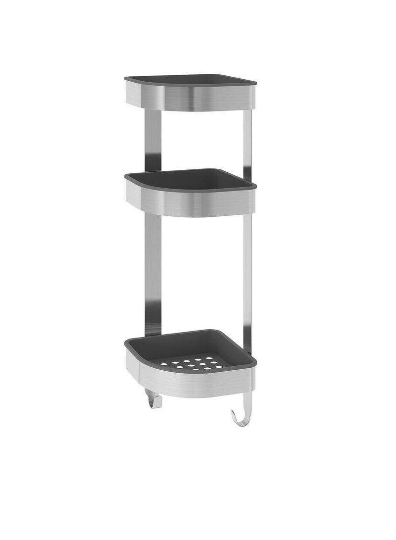 وحدة رف جداري زاوية، ستنلس ستيل 19x58 سم - Image 2