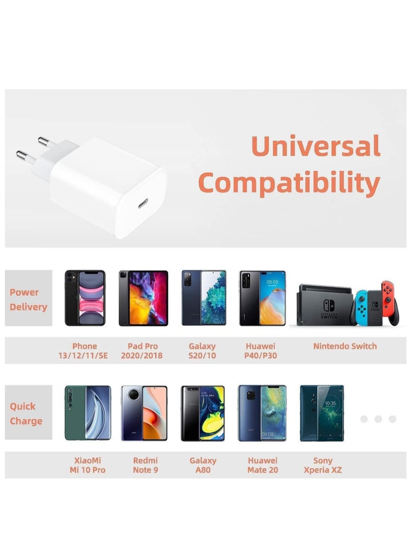 Generic - 20W PD USB C Fast Charger Adapter for Apple iPhone 13 PRO MAX - Image 1