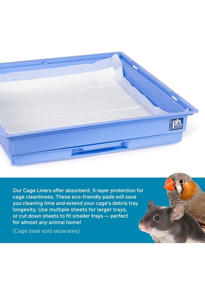 Prevue Pet Products Prevue Pet Products Disposable Cage Liners for Birds and Small Animals - Parrot, Parakeet, Conure, Cockatiel Cages and Hamster, Guinea Pig, Mouse Cages White 20" X 18" - 20 Liners  - Image 2