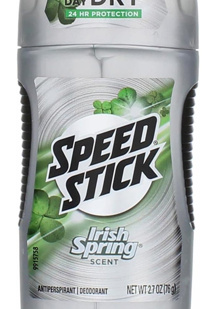 Mennen Speed Stick Original Antiperspirant & Deodorant, Irish Spring 2.70 oz (Pack of 6) - Image 1