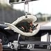 Talataca Miniature Pinscher Sleeping Angel Animal Pet Dog Farmhouse 2D Flat Car Rear View Mirror Accessories Christmas Tree Ornament Decoration Hanging Charm Interior Rearview Pendant Decor Gift - Image 2