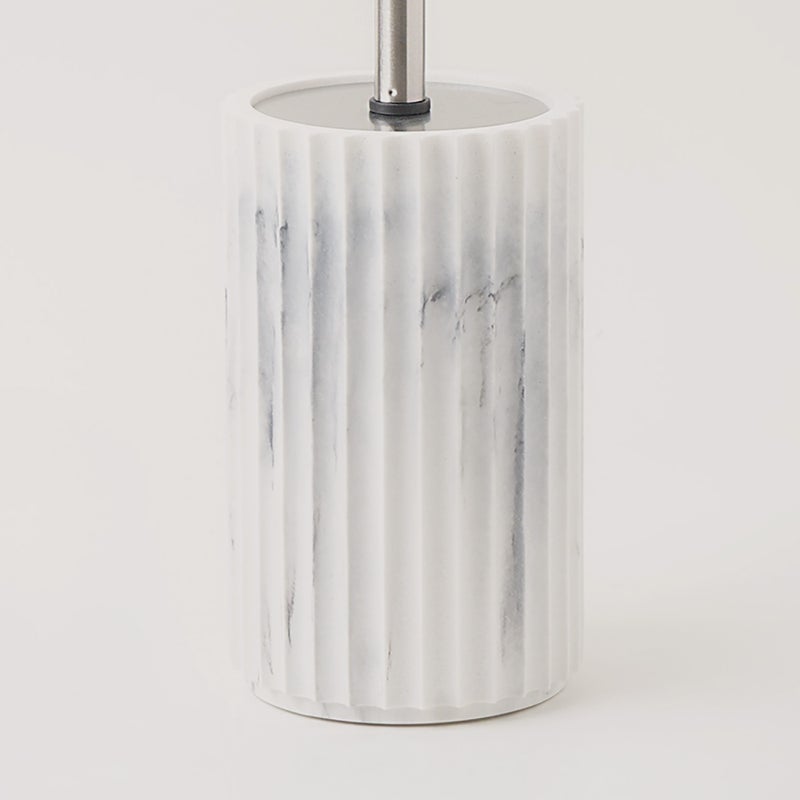 Homez polyresin toilet brush holder, white 9.6*9.6*42cm - Image 3
