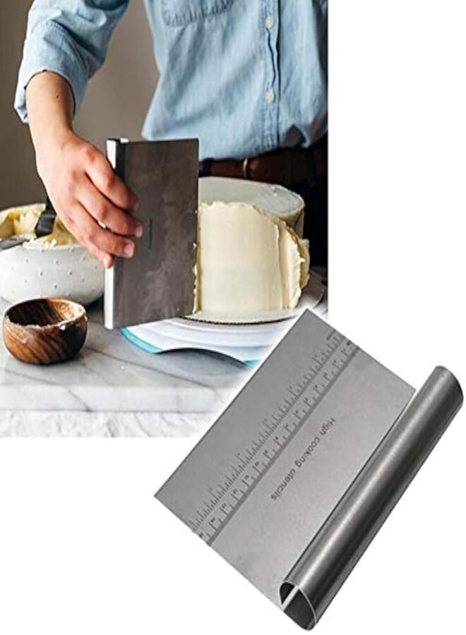 Fresh Fresh Stainless Steel Dough Scraper Cutter Baking 