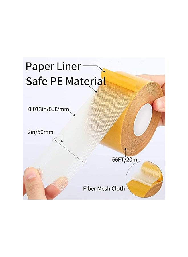 PROMASS promass Double Sided Tape Heavy Duty (0.6"x66ft) High Tack, Multipurpose Non-Marking Tape Removable No Residue, Easy Tear, Suitable for Auto, LED Light Bar, Carpet, Home Decor, Office Renovation  - Image 2