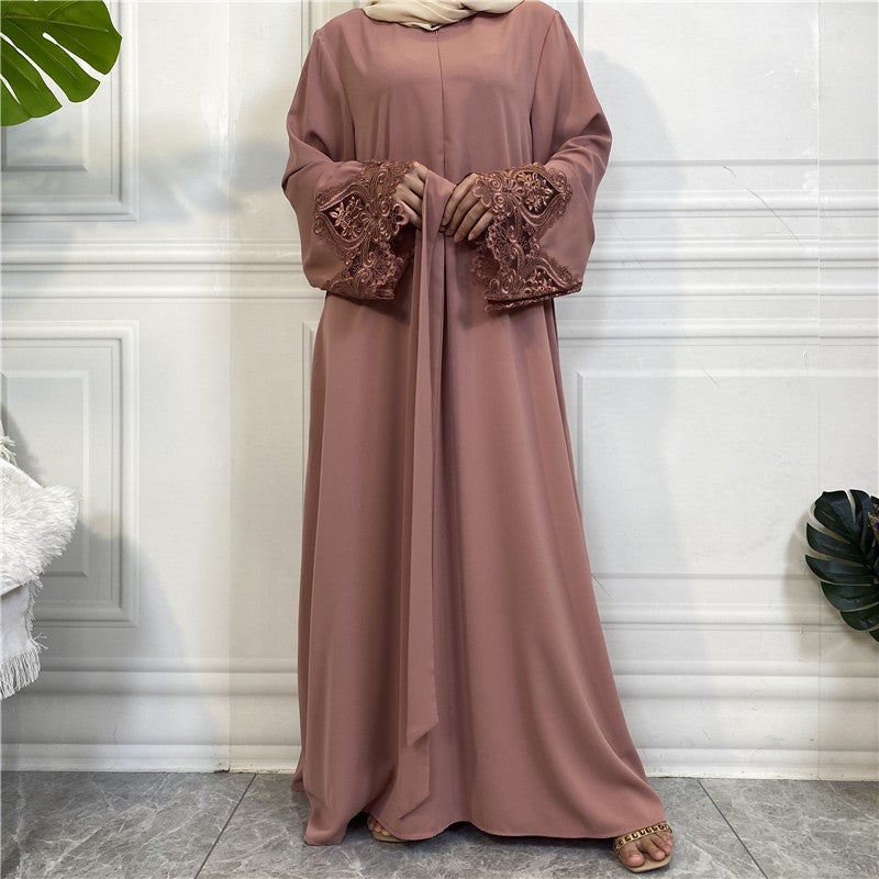 monica fashion Cross-Border Fashion Hot-Selling Nida Front-Zip Dress - Image 2