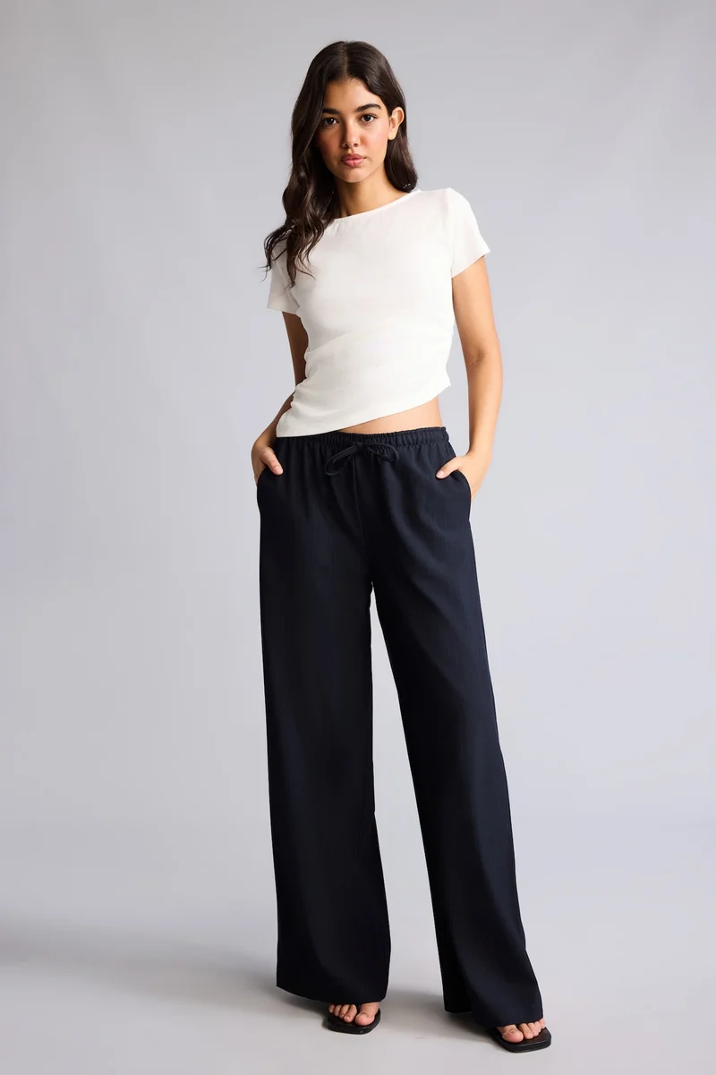 Defacto Wide Leg Double Pocket Trousers