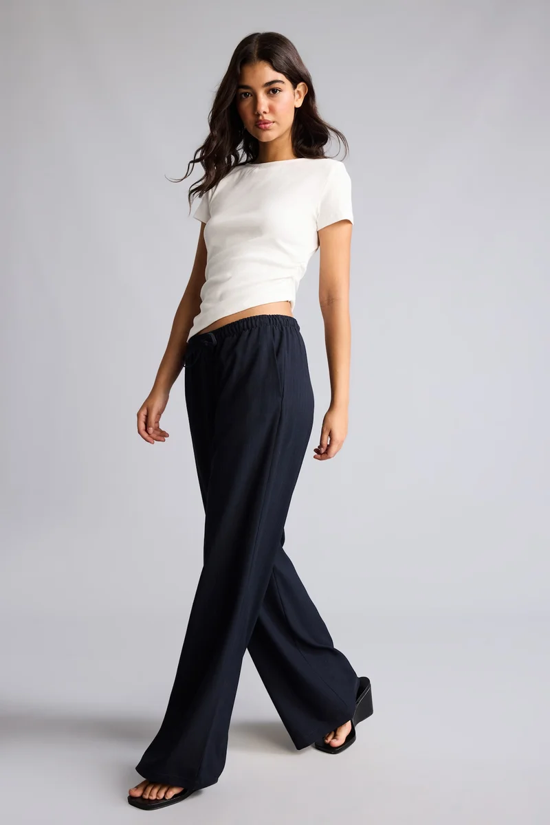 Defacto Wide Leg Double Pocket Trousers