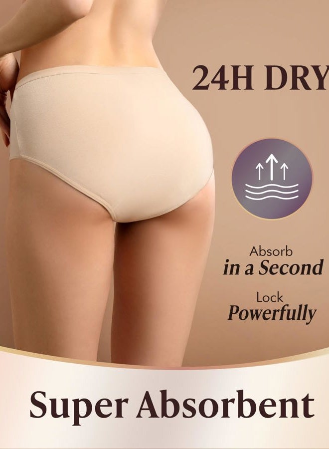 AIRCUTE Washable Adult Urine Incontinence Underwear for Women Leak Proof Absorbent Bladder Protective Panties - Image 3