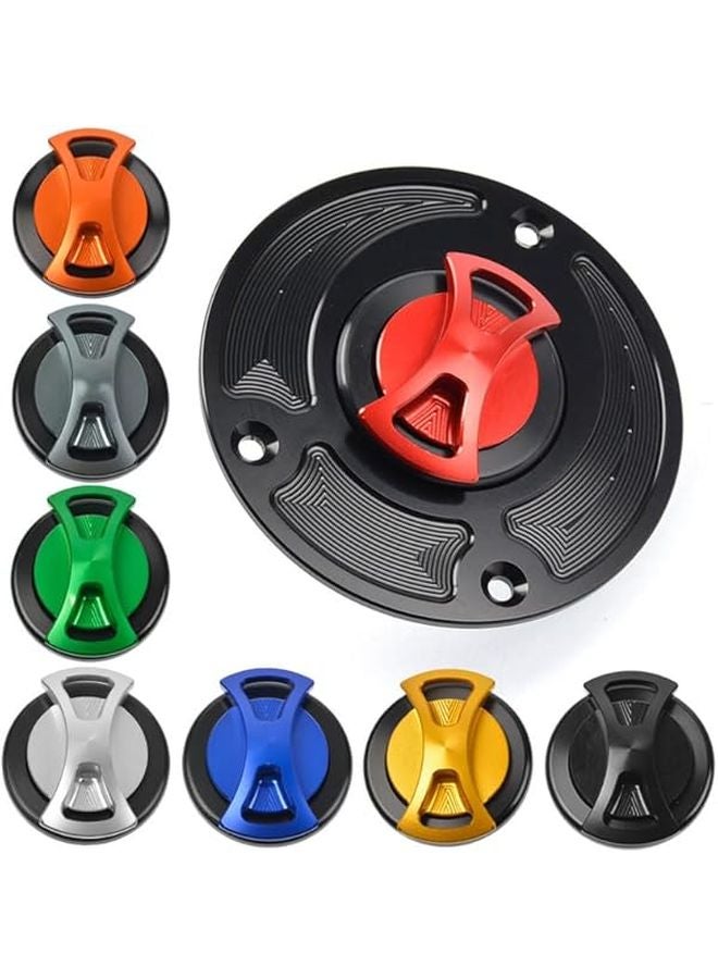 غطاء خزان الوقود بدون مفتاح للدراجات النارية باللون الأحمر لسيارات سوزوكي GSXR 600 750 من 2004 إلى 2013 - Image 3