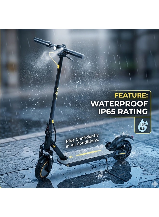 SWITCH ES-D150 42V/500W Electric Scooter, Foldable & Lightweight E-Scooter, 35 km/h Max Speed, 35 km Range, Commuter Scooter, Black - Image 5