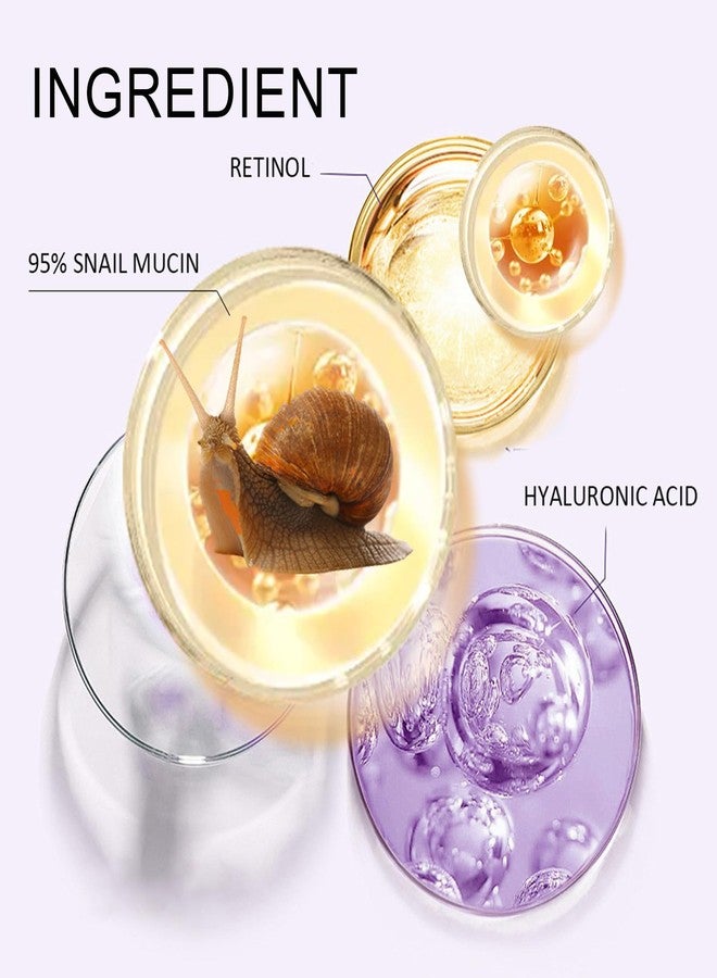 Grospe Retinol Face Stick, Hyaluronic Acid Face Moisturizer with 95% Snail Mucin Lifting & Firming Anti Wrinkle Facial Moisturizer Balm Stick Deep Hydration Anti Aging Repair Cream for All Skin Types 1.41oz - Image 4