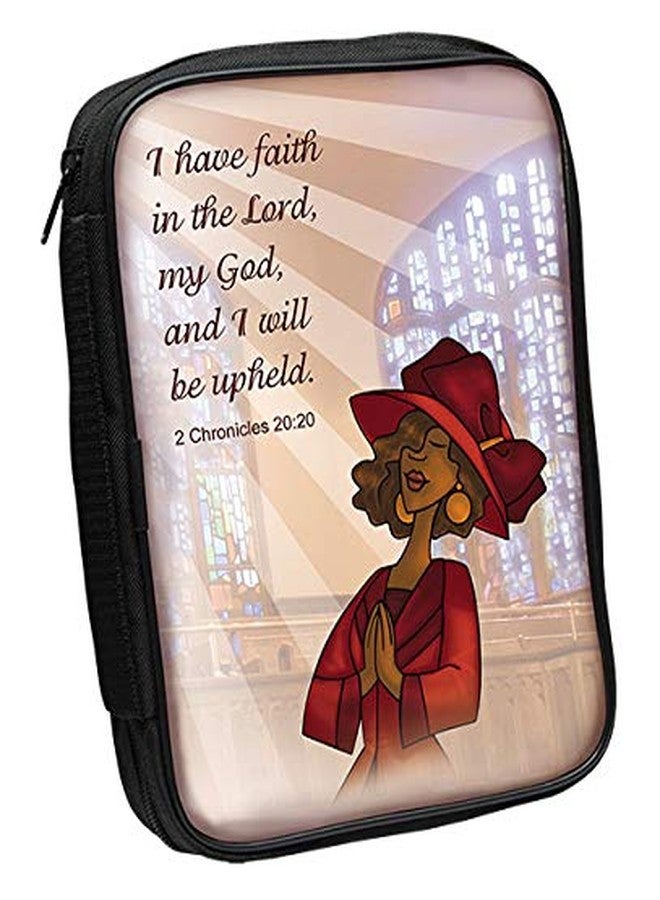 Positive Image Word of Life African American Bible Cover: I Have Faith... 2 Chron 20:20, 7" W, 10" H, 2" D (Inside Dimensions) - Image 1