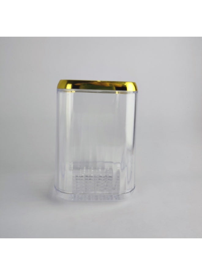 حامل فرش المكياج أكريليك ضد الكسر – تنظيم أنيق وسهل الاستخدام - Image 1