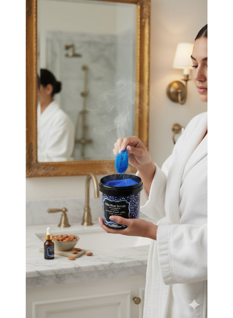 زين للعريس صابون زين أولاريس نيلا بلو 500 جرام – مقشر سكر بزيت الأركان للوجه والجسم - Image 5