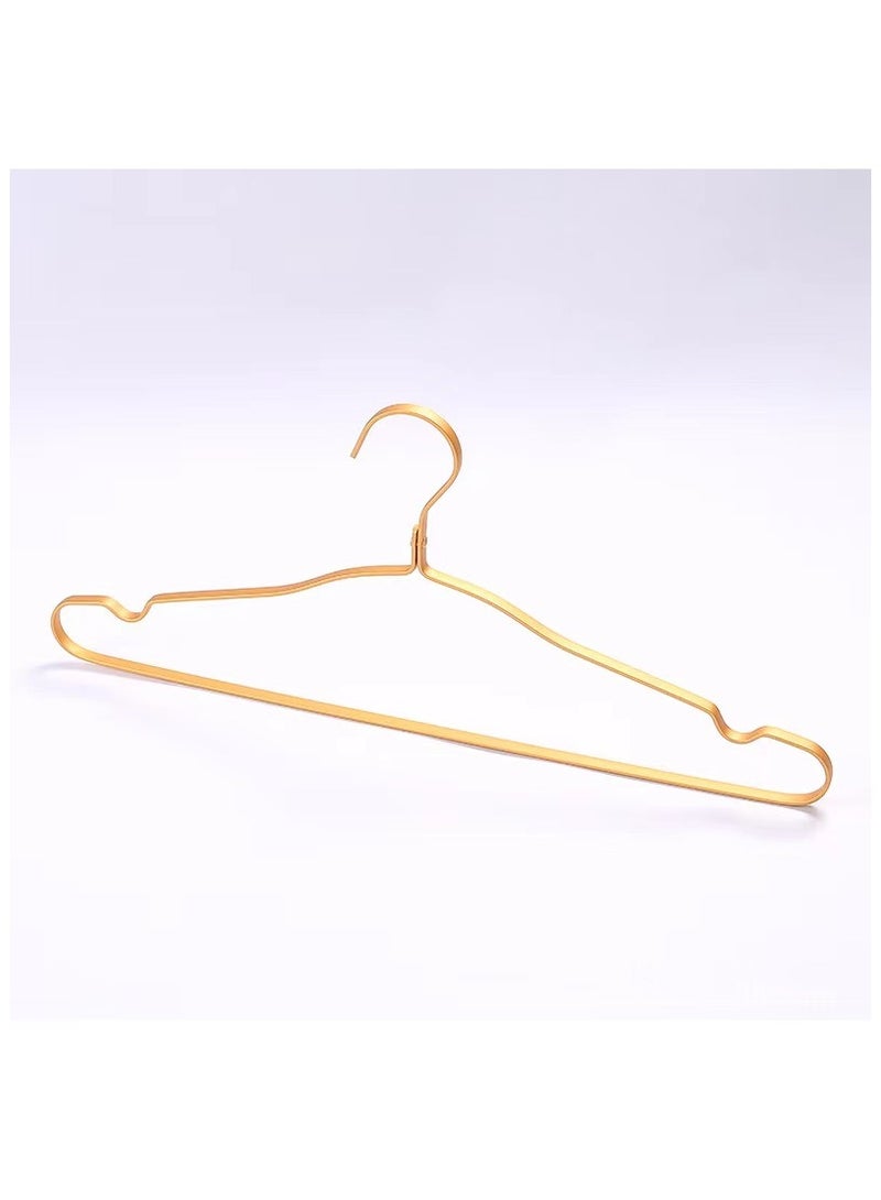 Shirt hangers, 5 solid thickened aluminum alloy dry and wet dual-use hangers, - Image 1