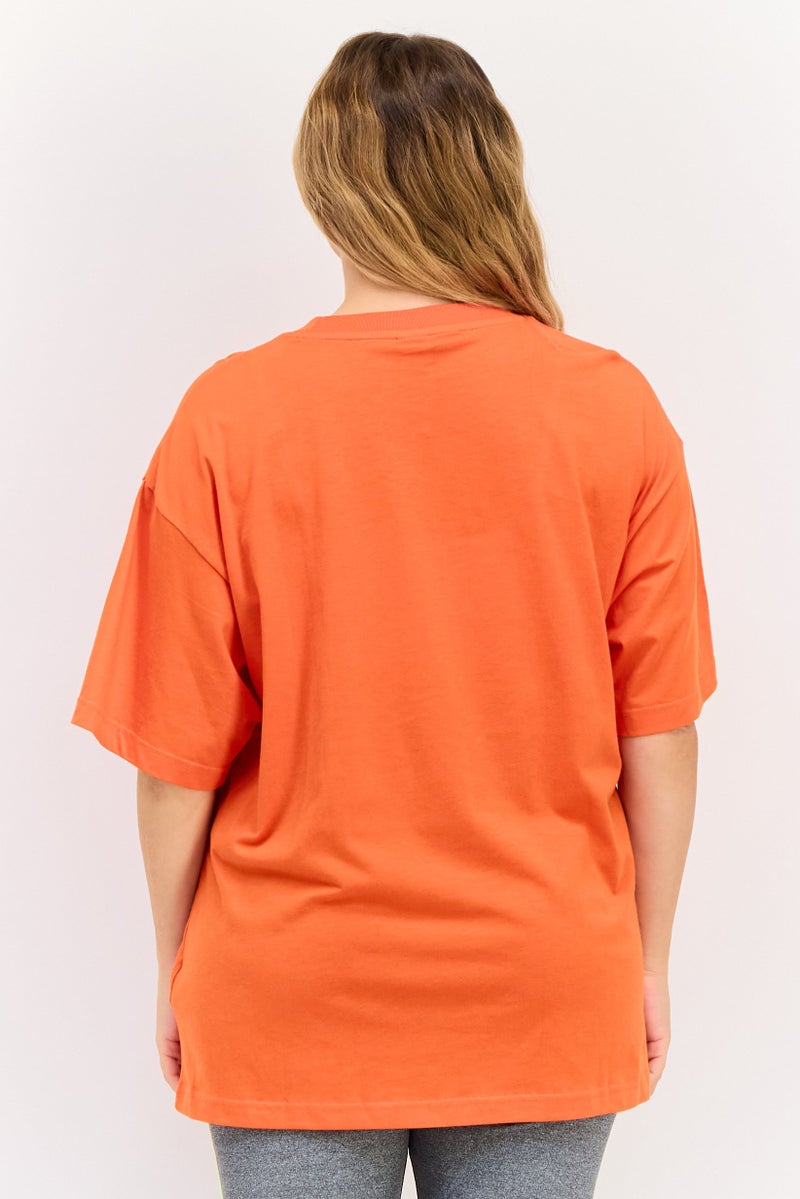 PUMA تي شيرت رياضي نسائي قصير الأكمام في الهواء الطلق، برتقالي - Image 2