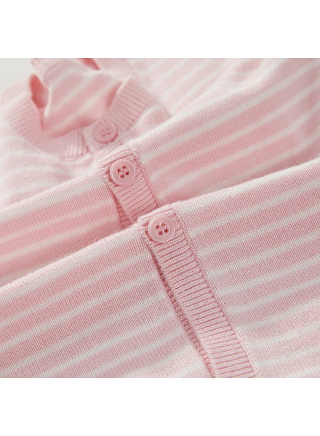 DEESHA Simple Long Sleeve Knit Cardigan】girls' Spring/autumn Outfit Parent-child Matching Cotton Round Neck Top - Image 4