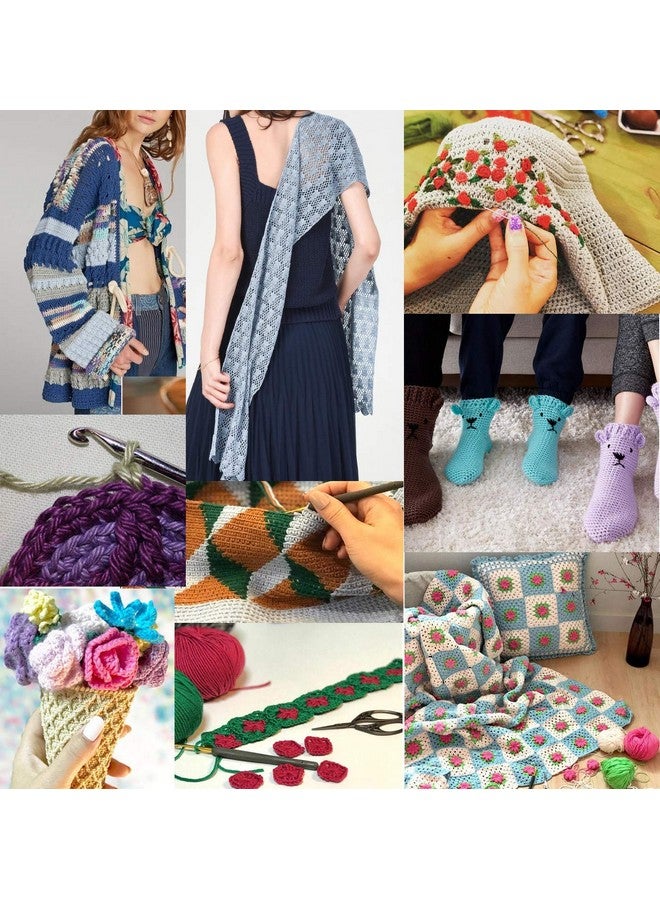 CORIOX Crochet Thread Set Of 10 Ball Crochet Cotton Thread Yarn For Knitting And Craft Making. Size 20 Gram 55 To 60 Mtr Approx (Multicolor 3), 230 Gram - Image 5