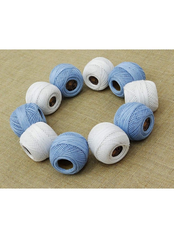 CORIOX Crochet Thread Set Of 10 Ball Crochet Cotton Thread Yarn For Knitting And Craft Making. Size 20 Gram 55 To 60 Mtr Approx (Multicolor 3), 230 Gram - Image 2