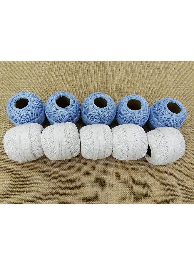 CORIOX Crochet Thread Set Of 10 Ball Crochet Cotton Thread Yarn For Knitting And Craft Making. Size 20 Gram 55 To 60 Mtr Approx (Multicolor 3), 230 Gram - Image 3