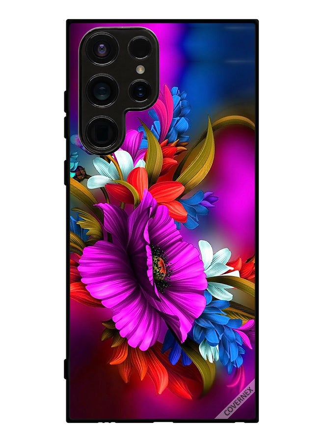 Covernex Protective Case Cover For Samsung Galaxy S23 Ultra Hd Flowers - Image 1