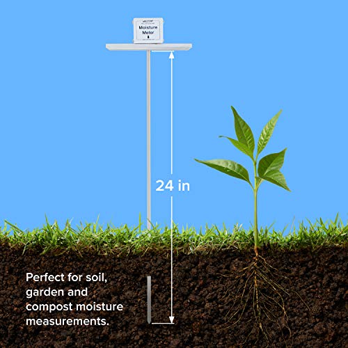 Reotemp 24 Inch Garden and Compost Moisture Meter, Garden Tool Ideal for Soil, Plant, Farm and Lawn Moisture Testing - Image 3