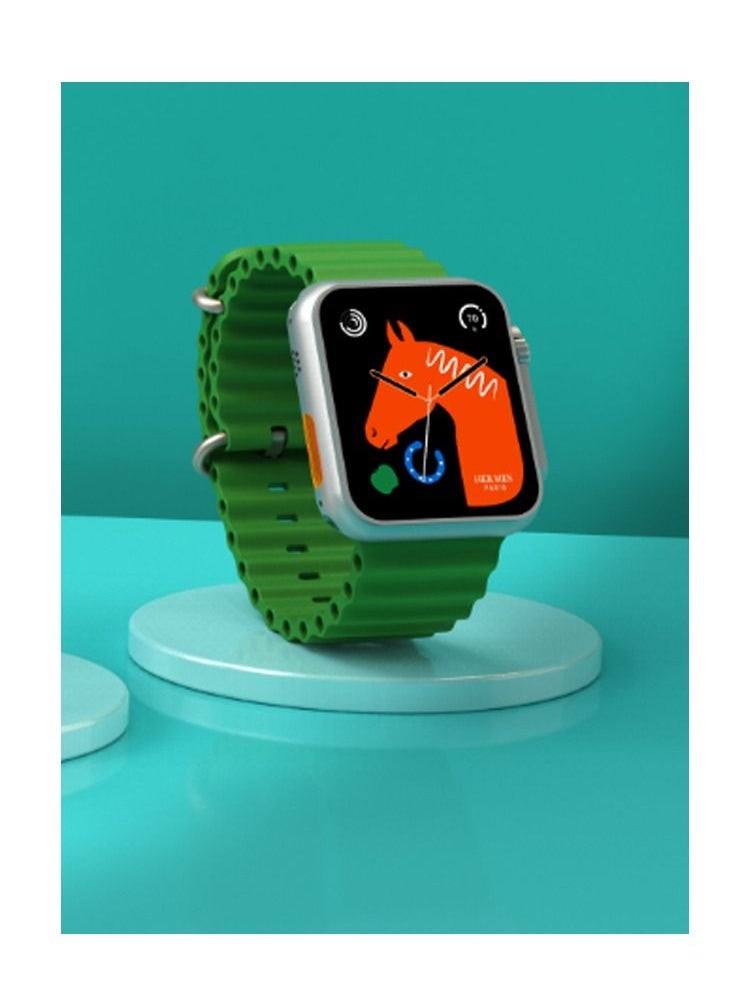 modio - Modio MC77 Smart Watch Ultra Green with Two Set Strap for Men's and Boys - Image 1
