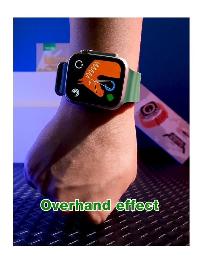modio - Modio MC77 Smart Watch Ultra Green with Two Set Strap for Men's and Boys - Image 1