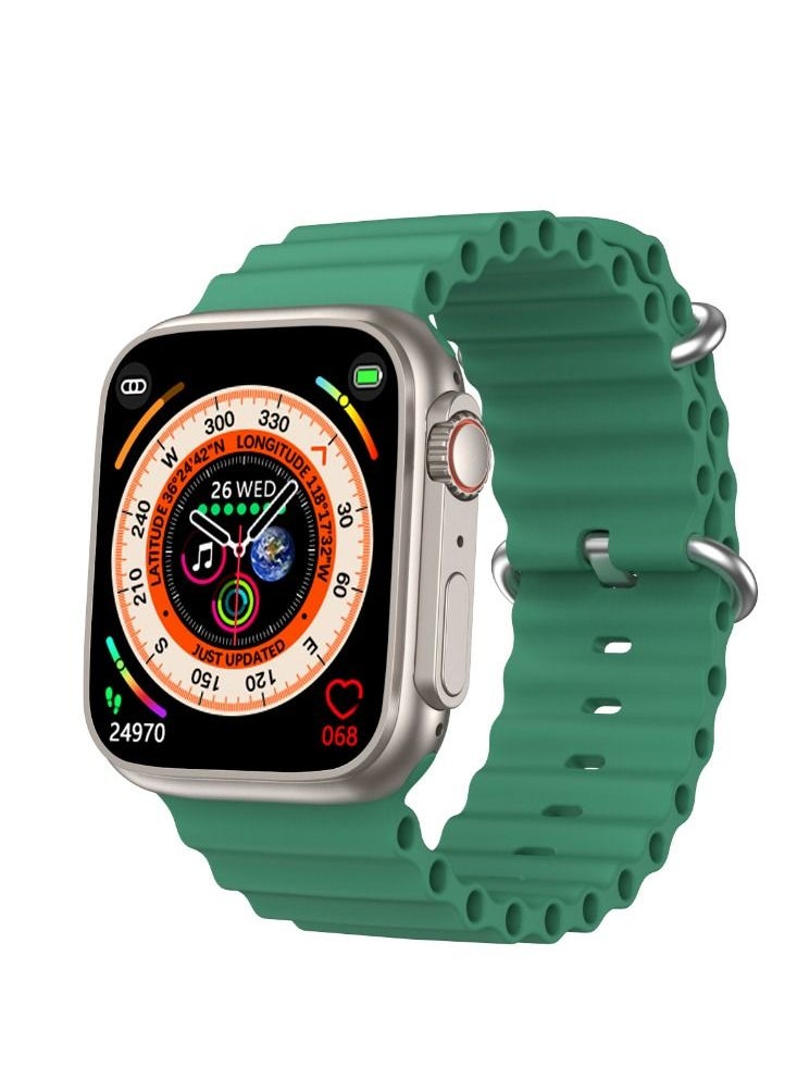 modio - Modio MC77 Smart Watch Ultra Green with Two Set Strap for Men's and Boys - Image 1
