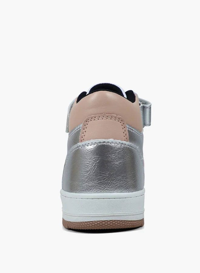 GAP Girls' BOSTON MID II High Top Sneakers with Hook and Loop Closure - GPK5217100050