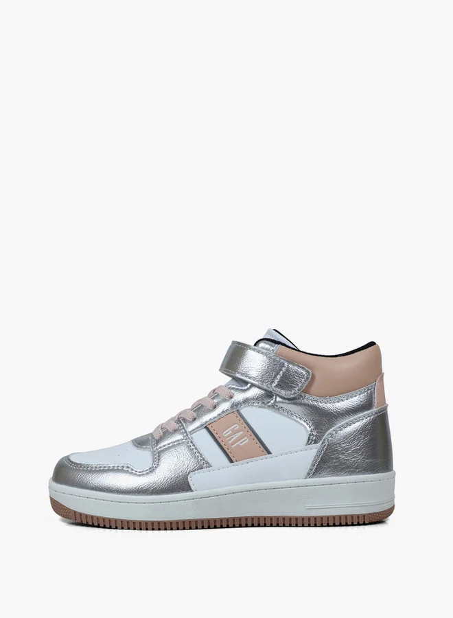 GAP Girls' BOSTON MID II High Top Sneakers with Hook and Loop Closure - GPK5217100050