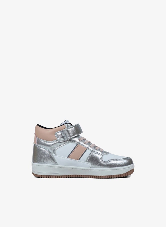 GAP Girls' Boston Mid Ii High Top School Sneakers With Hook And Loop Closure - Gpk5217100050 - Image 1