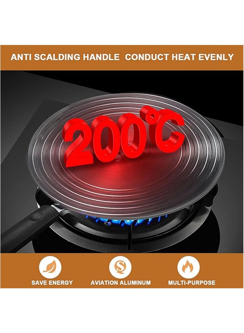 Apustim Diffuser For Gas Stove，Upgraded And Thickened Heat Conduction Plate With Anti Scalding Handle，Protect Pot Accessories，Suitable For Gas Stove，Induction Cooker，Cooking Pot，Stove （Diameter 28cm）  - Image 5