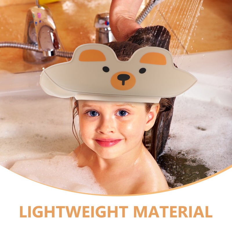 2pcs Adjustable Baby Shower Cap for Kids Hair Washing Shield Hat Cute Cartoon Design Toddler Bath Visor for Eye And Ear - Image 3