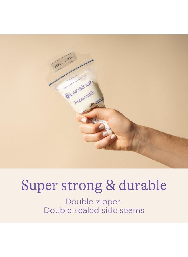 Lansinoh Breastmilk Storage Bags  200 Count Value Pack  Easy To Use Milk Storage Bags For Breastfeeding  Presterilized  Hygienically Doubled-Sealed  For Refrigeration And Freezing  6 Ounce - Image 4