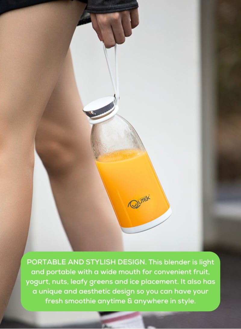 QUTEK Qutek FreshBlend Portable Blender – 500ml Personal Blender with 6 Stainless Steel Blades, Type-C USB Rechargeable, Food-Grade ABS – Smoothie Maker for Shakes, Juices & Protein Drinks  - Image 3